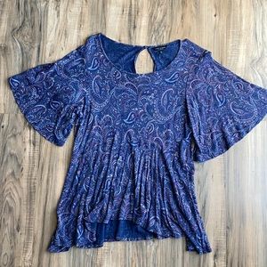 Lucky Brand beautiful boho butterfly top 🦋